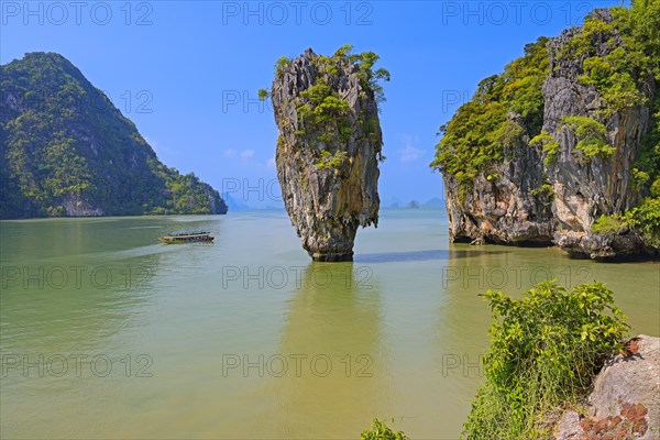 Striking rock formation on Khao Phing Kan Island