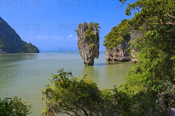 Striking rock formation on Khao Phing Kan Island