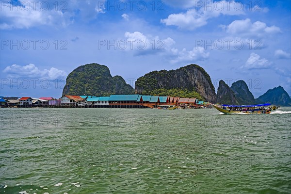 Houses of the Muslim stilt village Koh Panyi