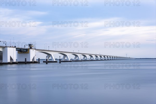 Zeeland Bridge in the Oosterschelde estuary