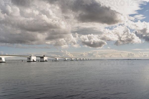 Zeeland Bridge in the Oosterschelde estuary