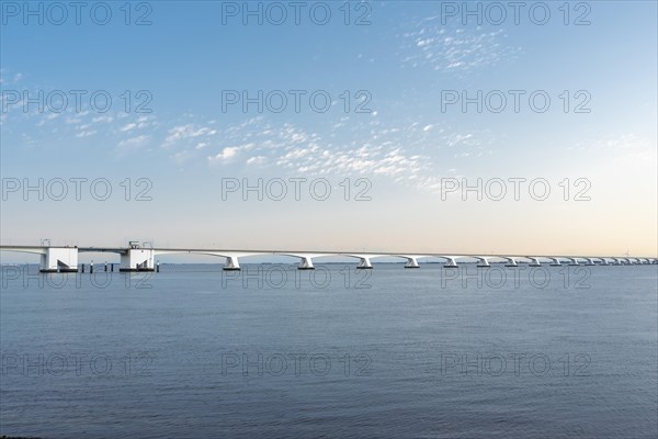 Zeeland Bridge in the Oosterschelde estuary