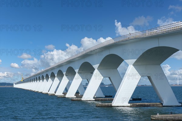 Zeeland Bridge in the Oosterschelde estuary