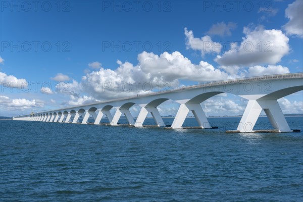 Zeeland Bridge in the Oosterschelde estuary