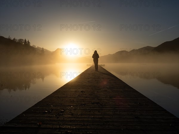 Morning atmosphere at sunrise