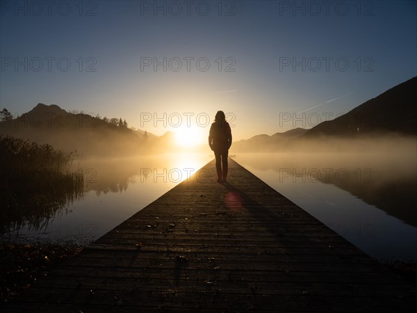 Morning atmosphere at sunrise