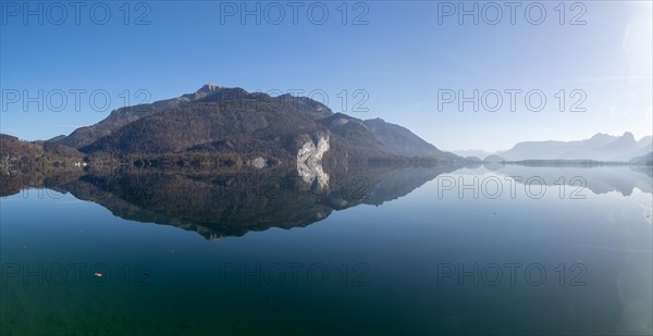 View of the Falkensteinwand at Lake Wolfgangsee