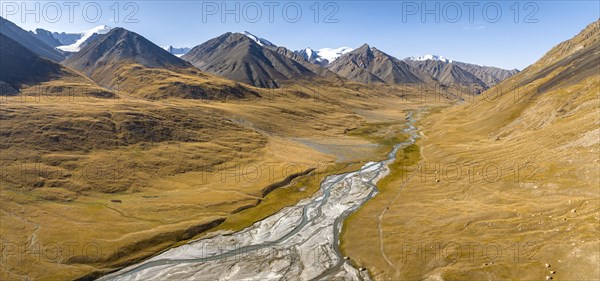 Burkhan Valley with meandering Burkhan River
