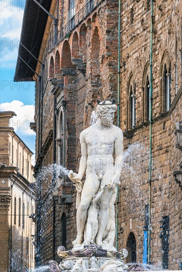 Fountain of Neptune in the Piazza della Signoria