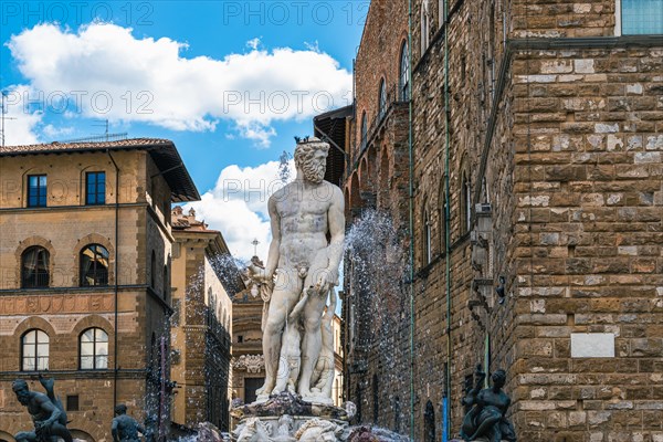 Fountain of Neptune in the Piazza della Signoria