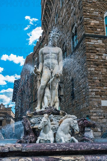 Fountain of Neptune in the Piazza della Signoria