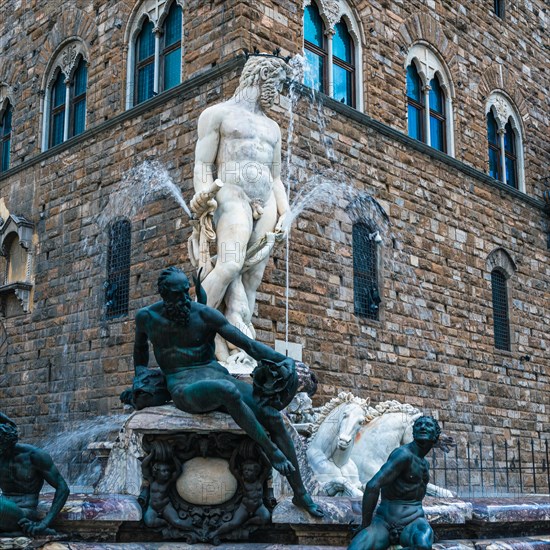 Fountain of Neptune in the Piazza della Signoria