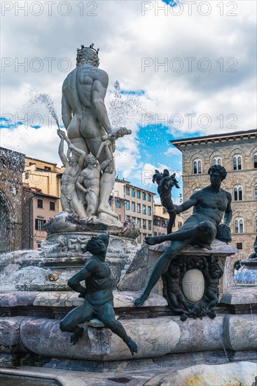 Fountain of Neptune in the Piazza della Signoria