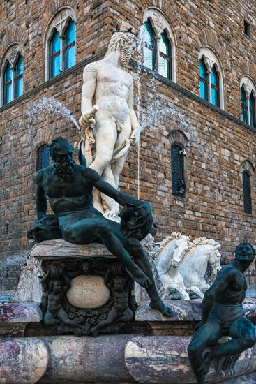 Fountain of Neptune in the Piazza della Signoria