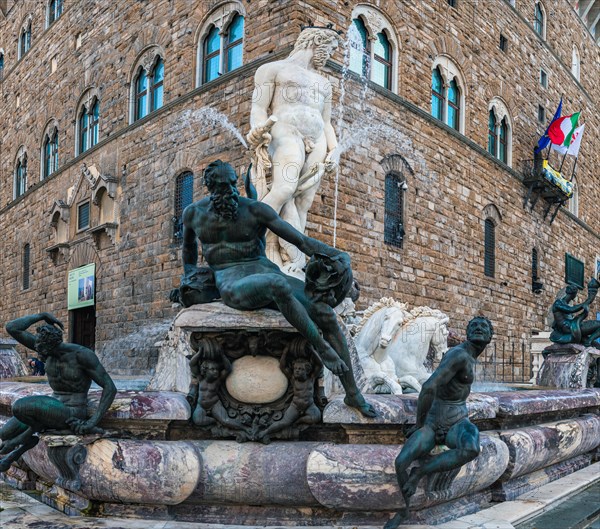 Fountain of Neptune in the Piazza della Signoria