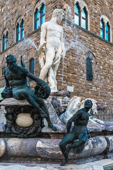 Fountain of Neptune in the Piazza della Signoria