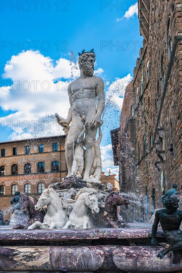 Fountain of Neptune in the Piazza della Signoria