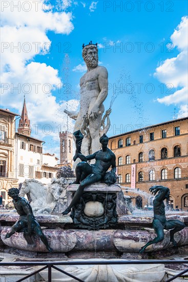 Fountain of Neptune in the Piazza della Signoria