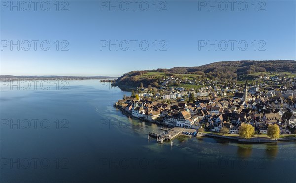 Aerial view of the municipality of Steckborn