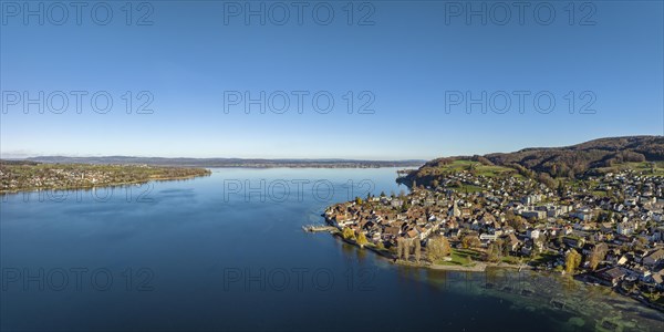 Aerial view of the municipality of Steckborn