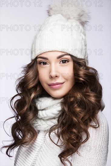 Beautiful girl with a gentle make-up