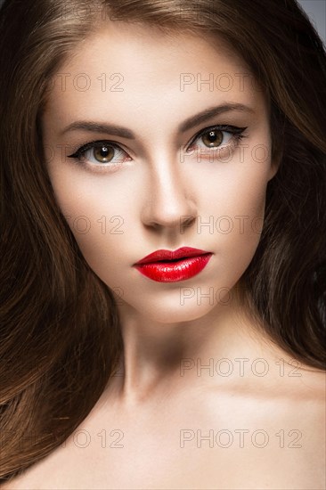 Beautiful woman with evening make-up