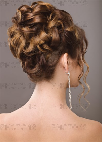 Portrait of a beautiful woman in the image of the bride