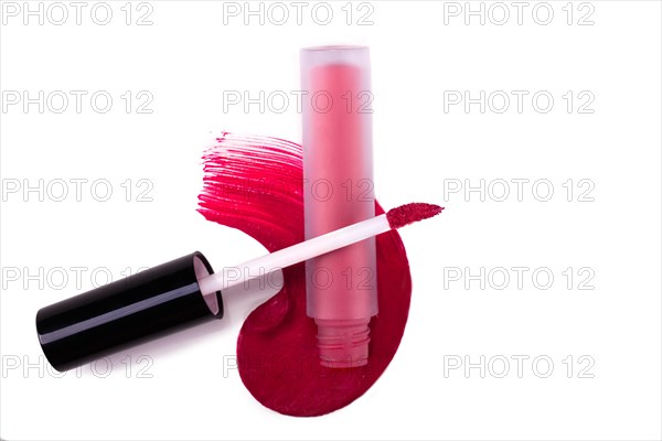 Liquid lipstick isolate on a white background