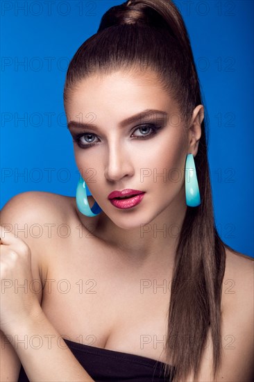 Beautiful woman with evening make-up