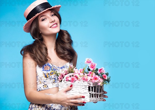 Fresh young girl in summer dress