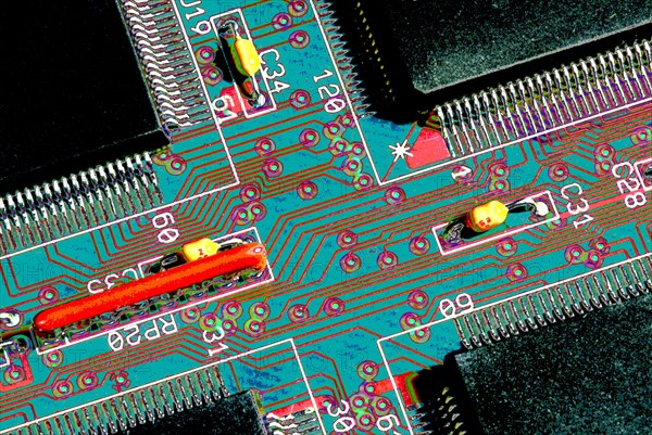 Circuit Board Close-Up