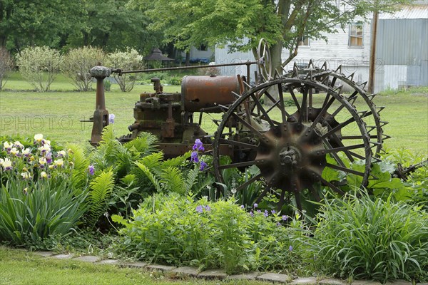 Vintage tractor display