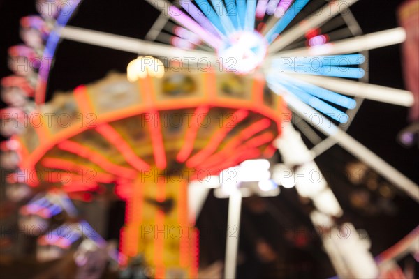 Folk festival at night