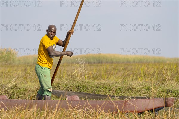 Fishermen on canoe