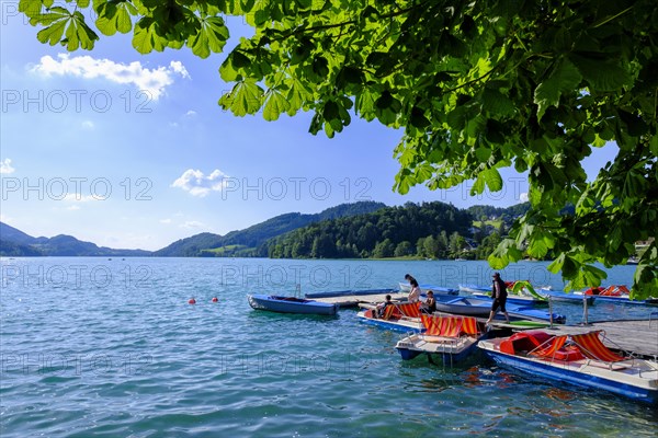 Pedal boats on Lake Fuschl