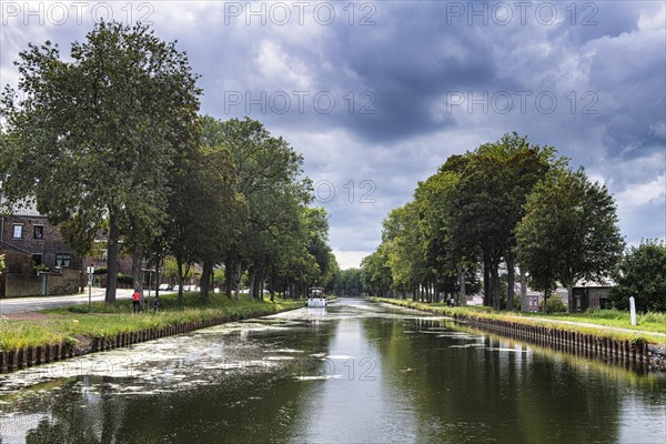 Unesco world heritage site Canal du Centre linking Meuse and Scheidt river