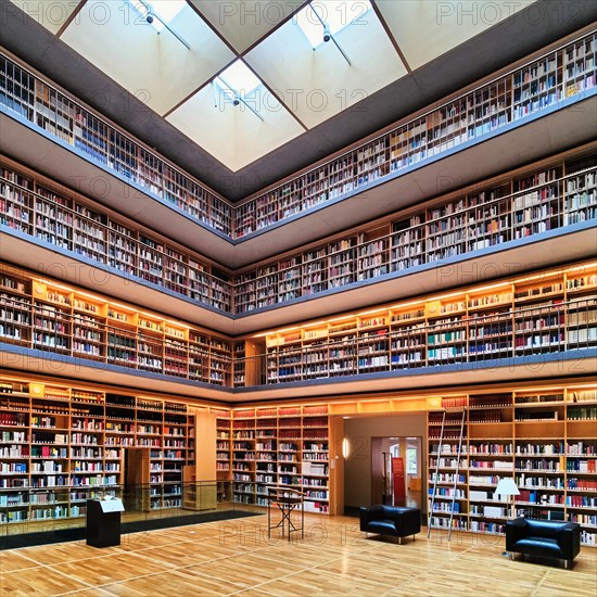 Interior view of the book cube