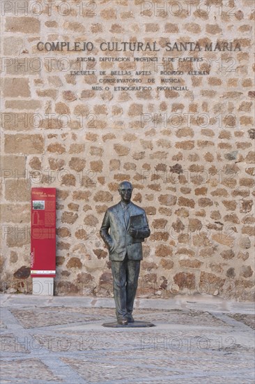 Sculpture and monument to musician Manuel Garcia Matos 1912-1974