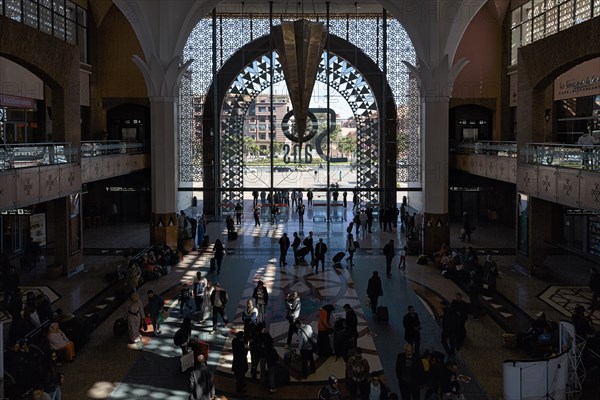 Light entering through the entrance portal