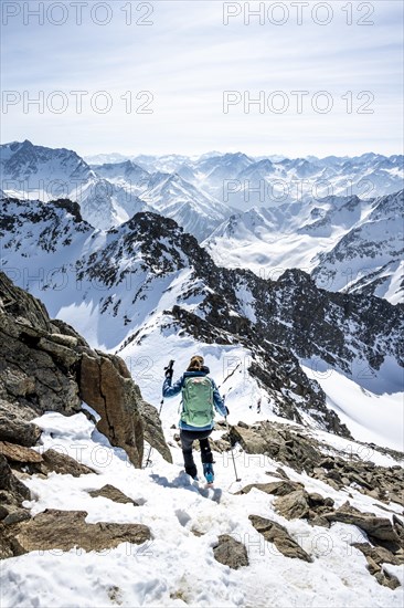 Mountaineers at the summit of the Sulzkogel