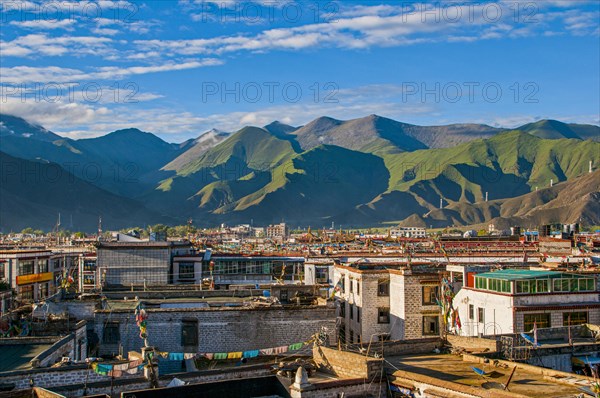 View over the roofs of Lhasa