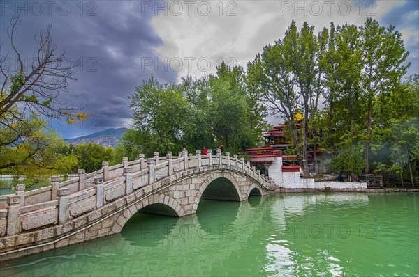 Bridge to the Lukhang temple