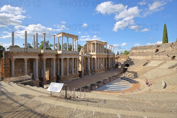 Roman archaeological site and landmark Teatro romano with tribune