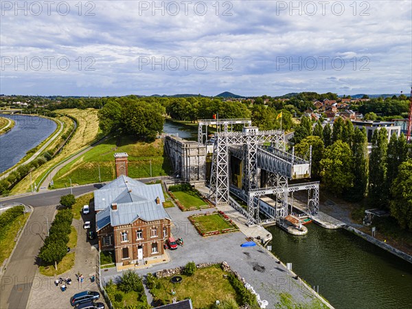 Aerial of Houdeng-Goegnies Lift No 1