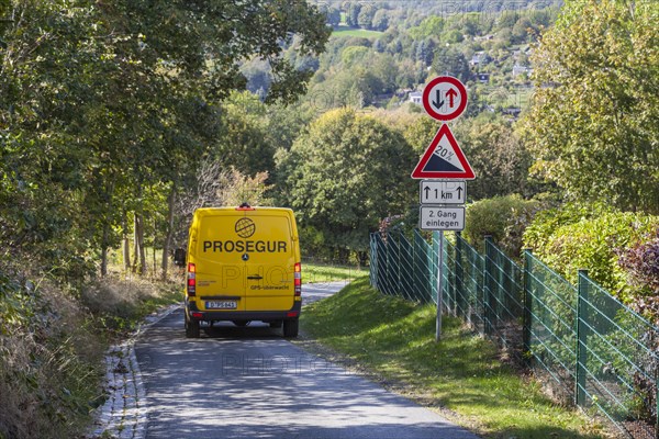 Prosegur cash transporter in the district of Saechsische Schweiz-Osterzgebirge