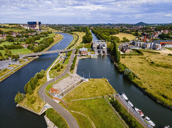 Aerial of Houdeng-Goegnies Lift No 1