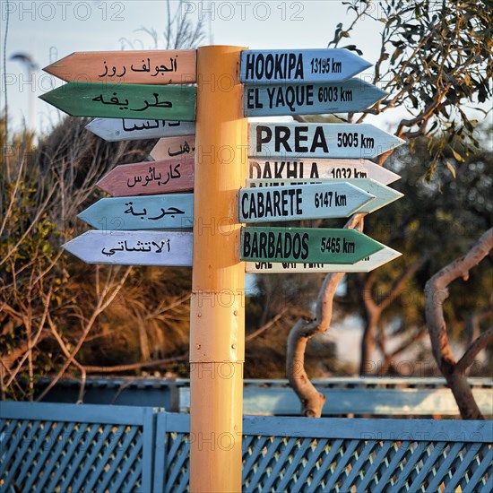 Colourful signs