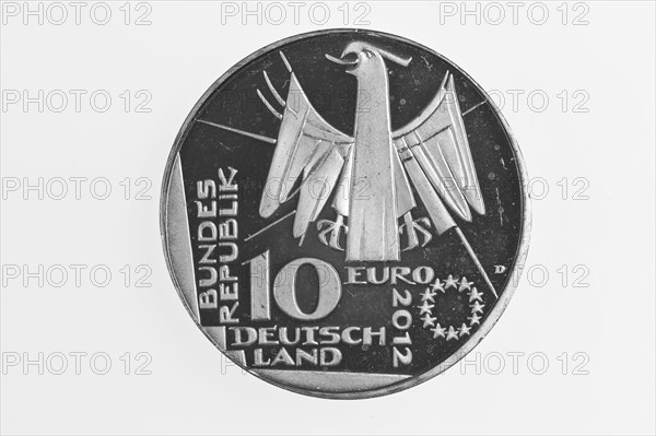 10 euro commemorative coin to the German National Library