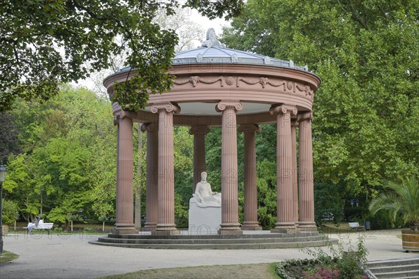 Fountain temple of Elisabethenbrunnen with goddess Hygieia