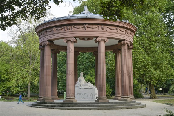 Fountain temple of Elisabethenbrunnen with goddess Hygieia